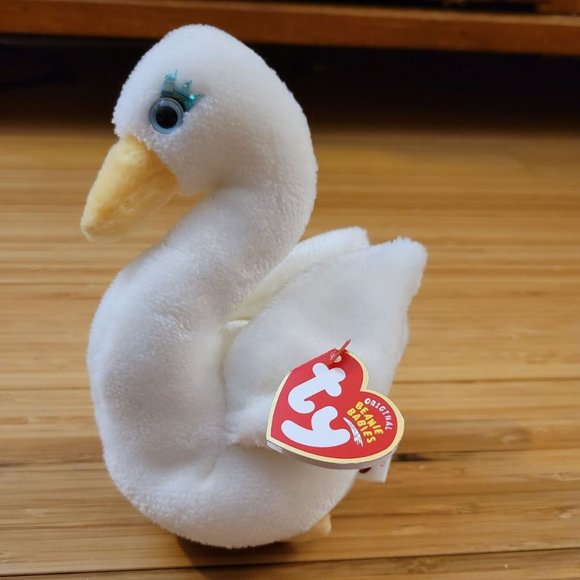 Ty Beanie Babies Goddess Swan plush